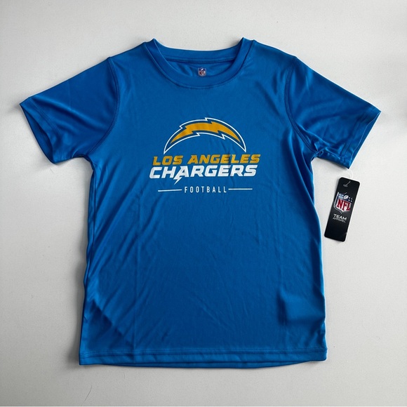 NFL Los Angeles Chargers Kids Blue T-Shirt Size M - Officially Licensed BNWT - Picture 1 of 7